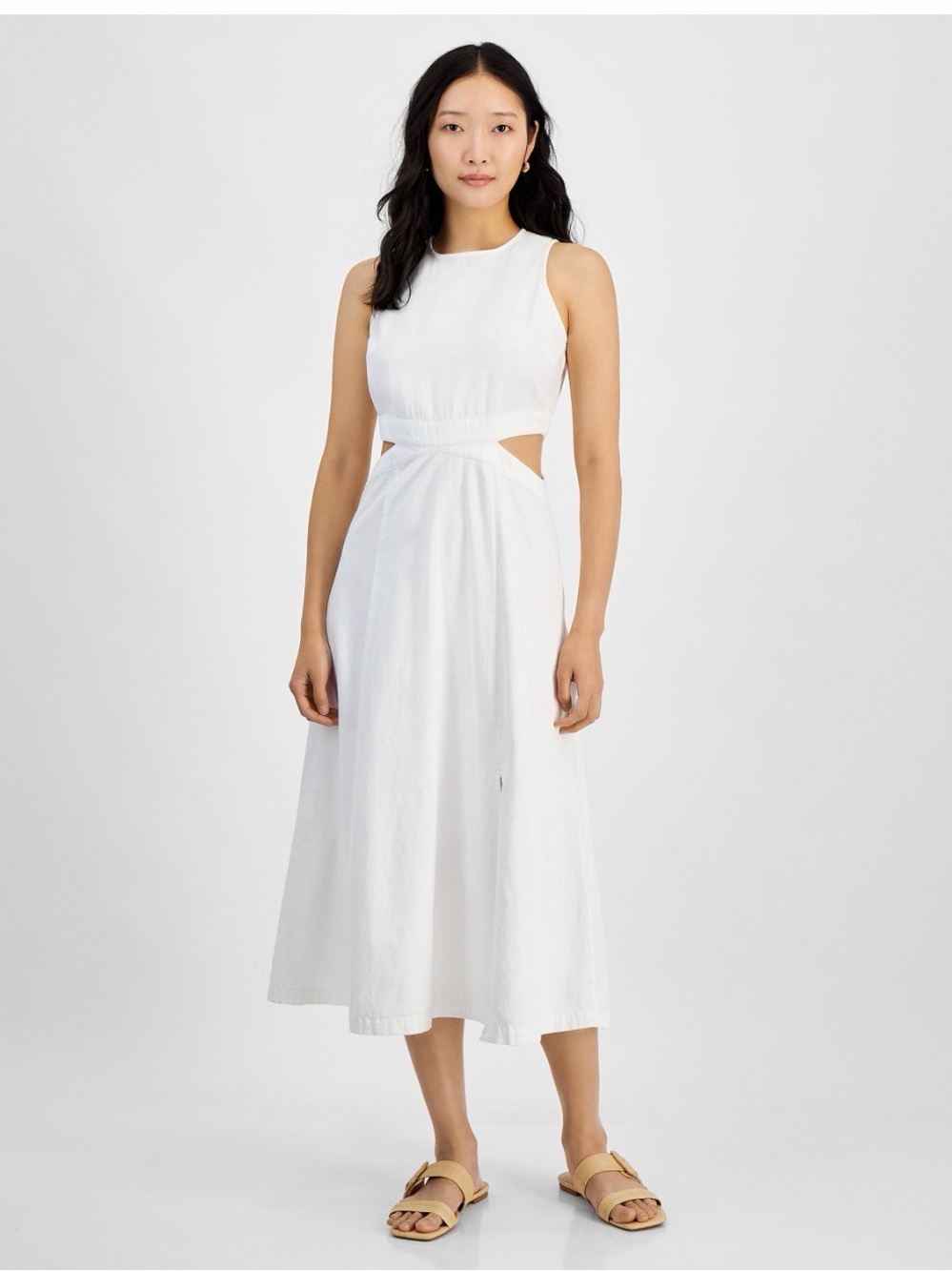 ON-34th Cutout Denim Dress, Exclusively at Macy's